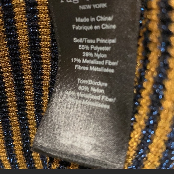 Rag & Bone Raina Metallic Thread Striped
Sweater in Blue Gold - XS gently used - Picture 8 of 13